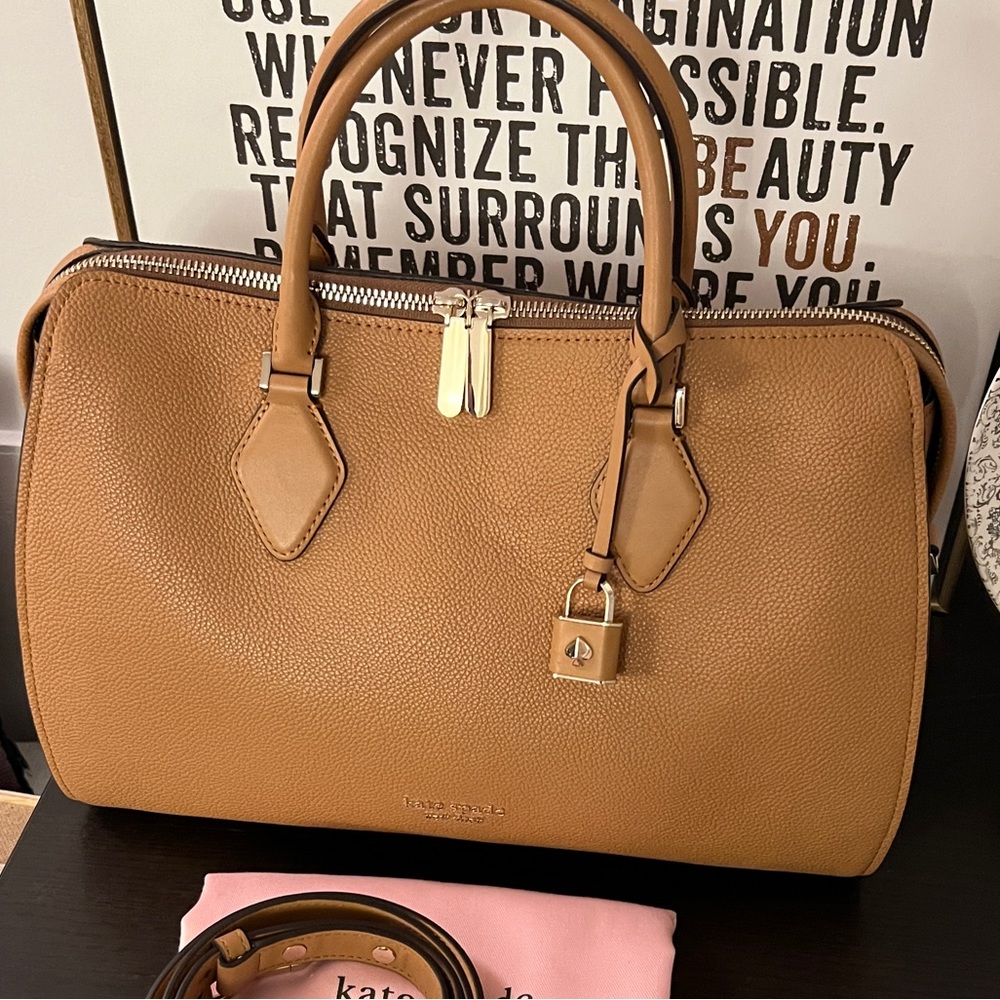 kate spade Large Zip Code Satchel Bag NWOT Bungalow Crossbody Not Outlet